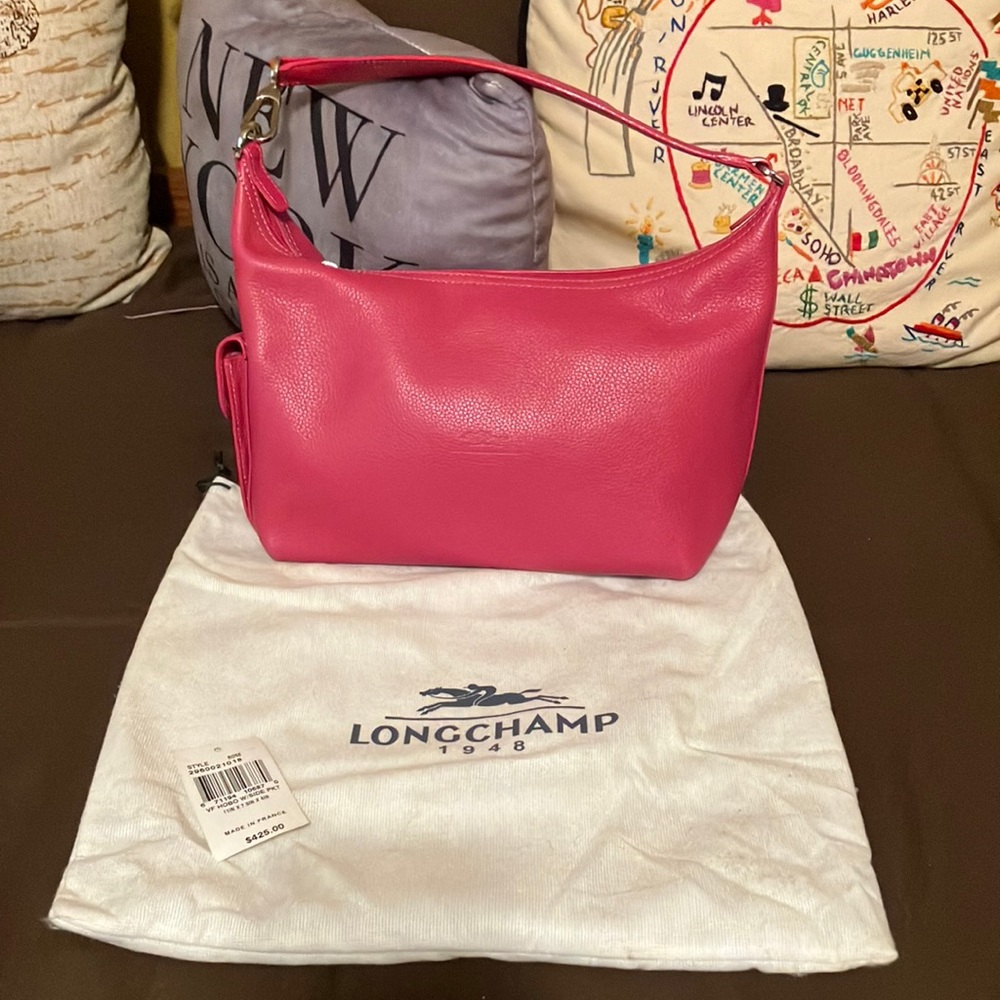 Pink Longchamp Shoulder Bag